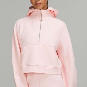Lululemon - Scuba Oversized Half-Zip Hoodie - Strawberry Milkshake - M/L - NWoT